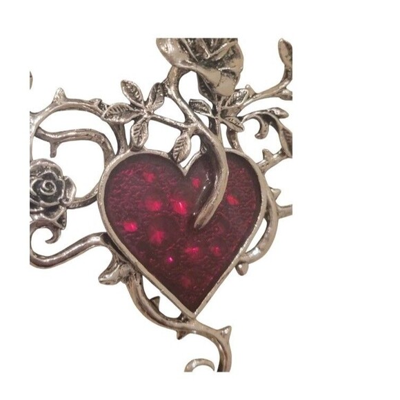 Gothic Bed of Blood Roses Necklace Victorian Jewelry Steampunk Vampire Madame - Picture 5 of 9